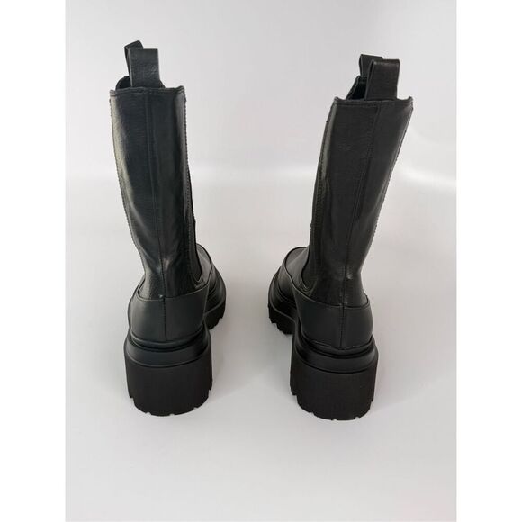 Black Leather Women's Boots - Picture 7 of 13